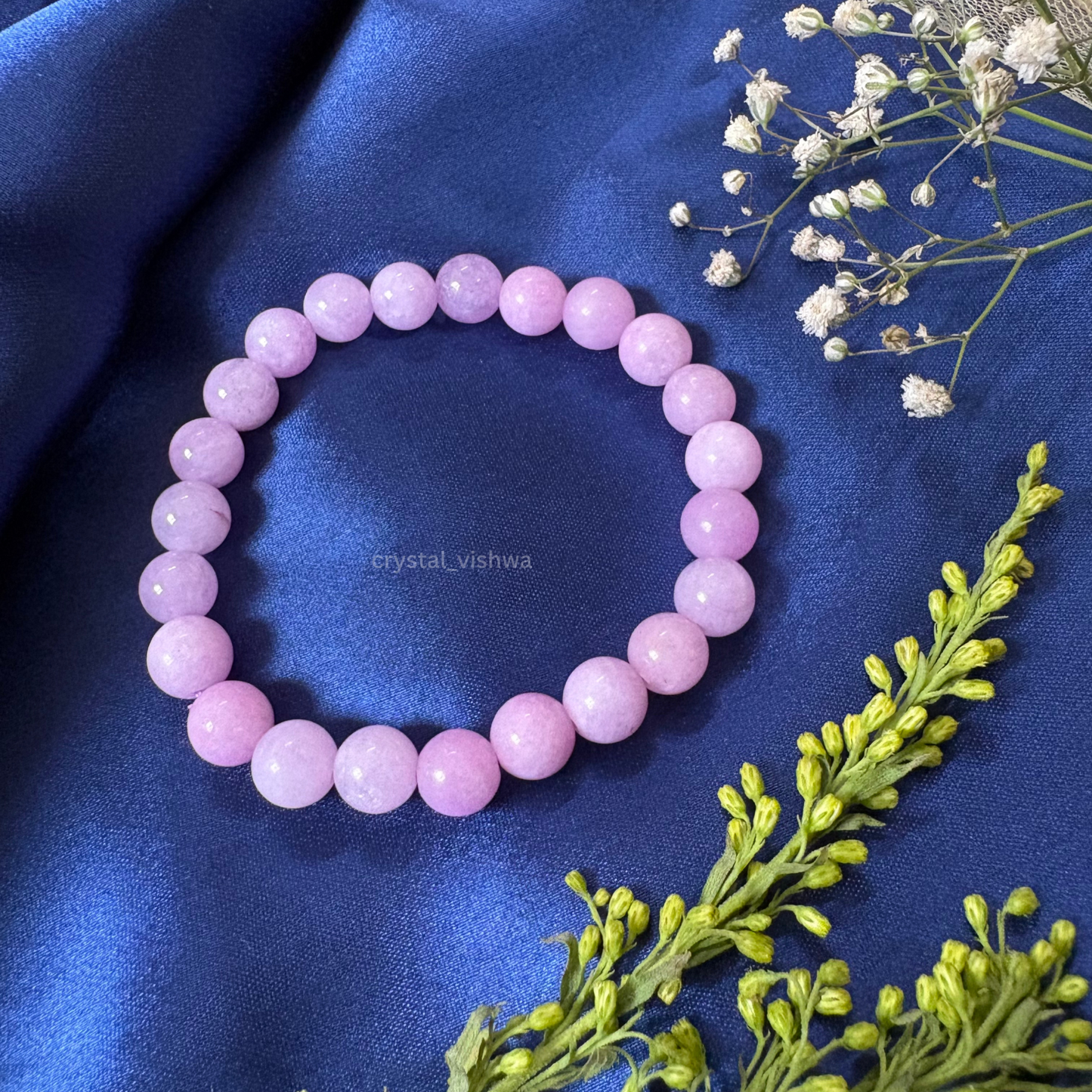Kunzite Crystal Bracelet