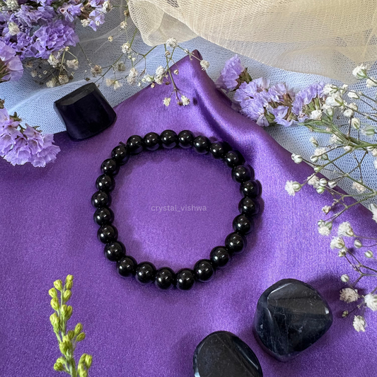 Black Tourmaline Crystal Bracelet
