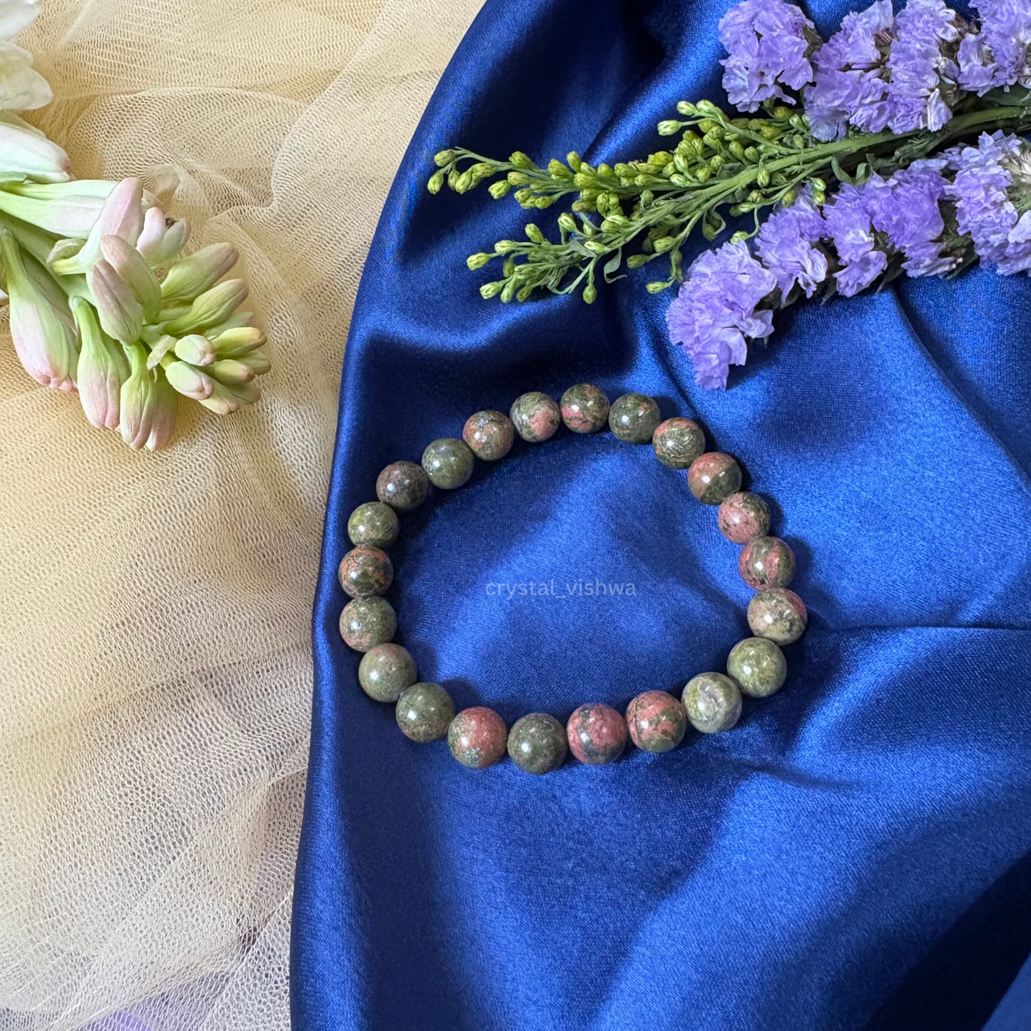 Unakite Crystal Bracelet