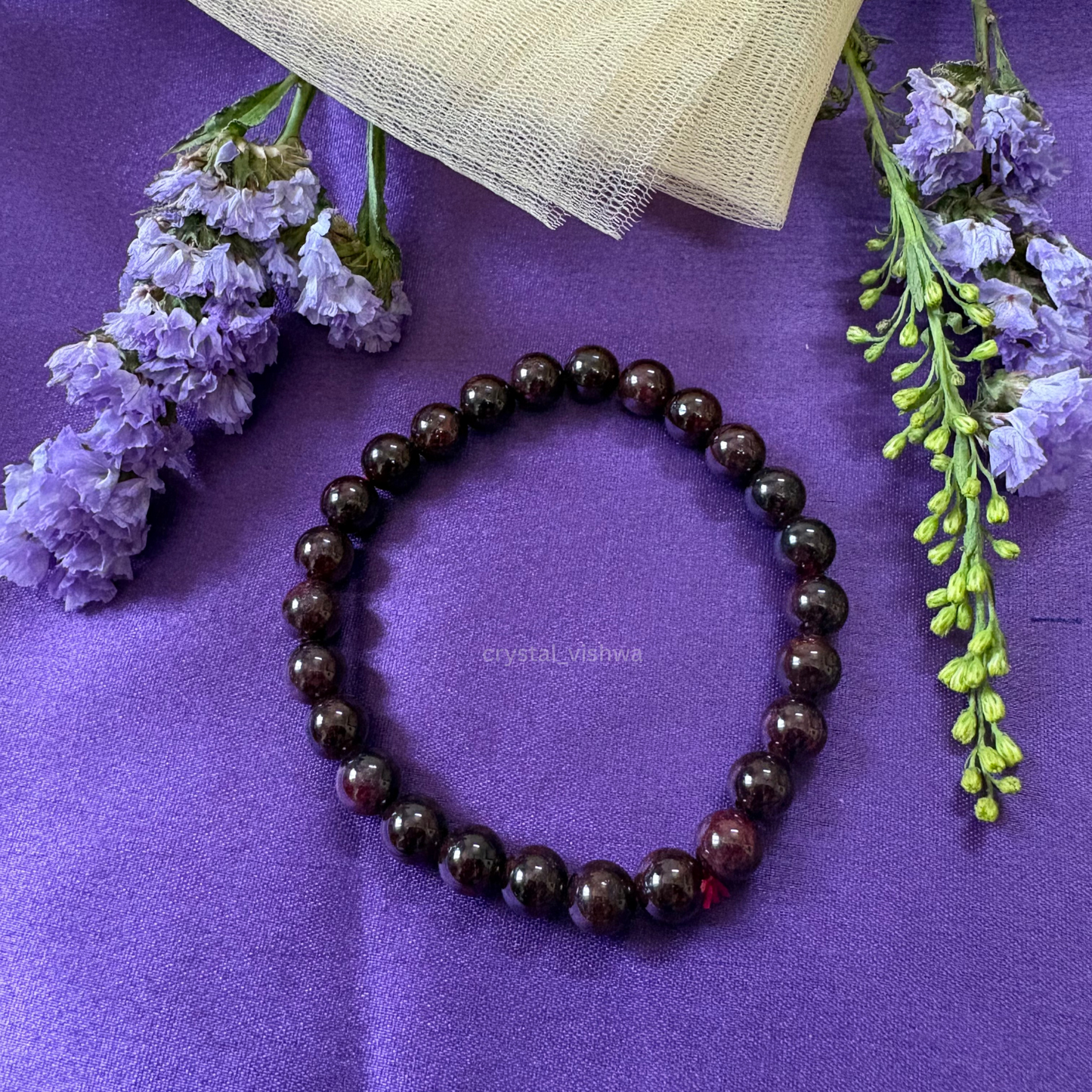 Garnet Crystal Bracelet